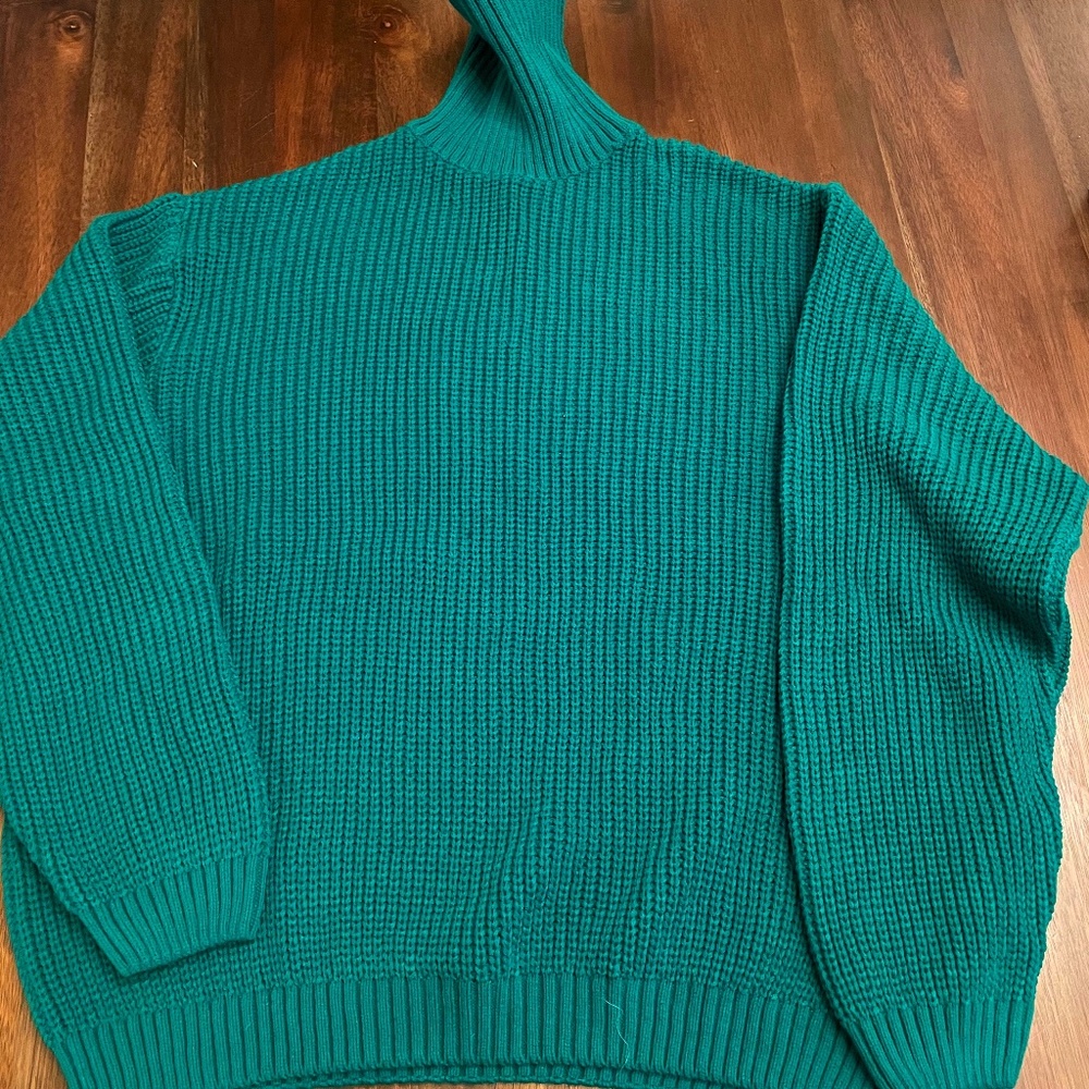 ASOS- turtleneck cable knit cardigan sweater